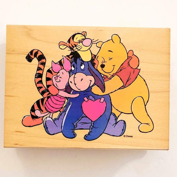 Vintage NWOT Pooh Rubber Stamp - Picture 1 of 7